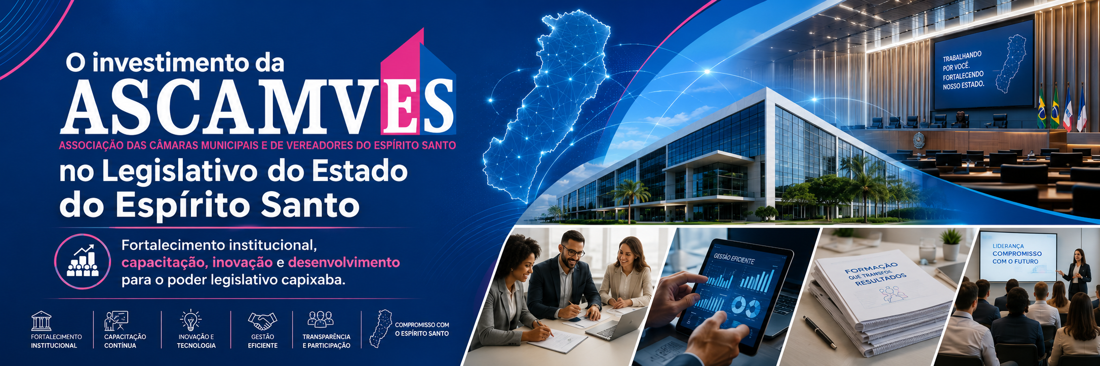 ASCAMVES fortalece o Legislativo do Espírito Santo com investimento em capacitação, inovação e desenvolvimento institucional