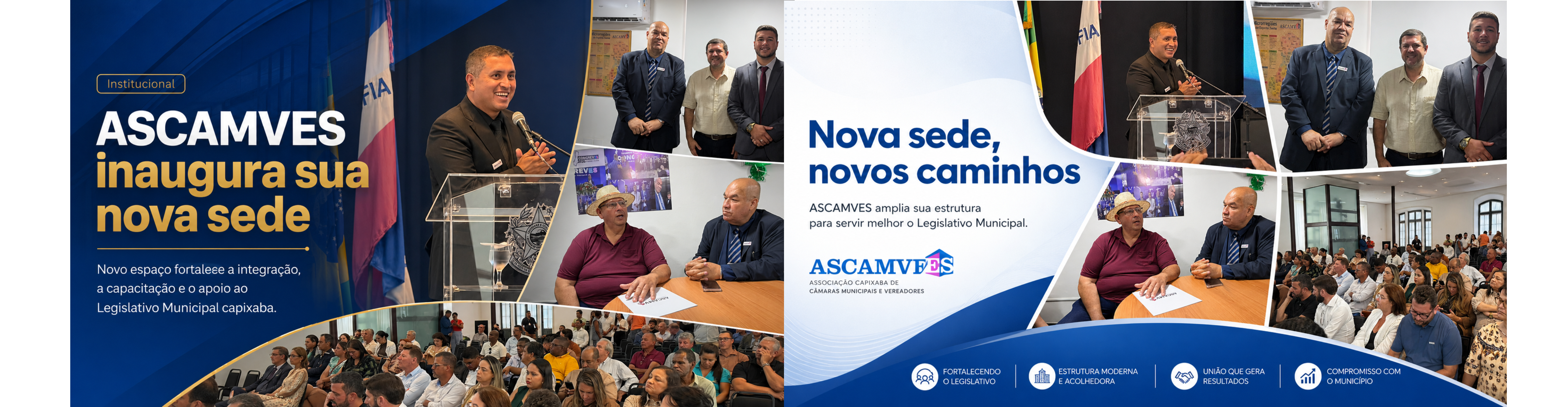 ASCAMVES inaugura nova sede e reforça compromisso com o fortalecimento do Legislativo Municipal capixaba