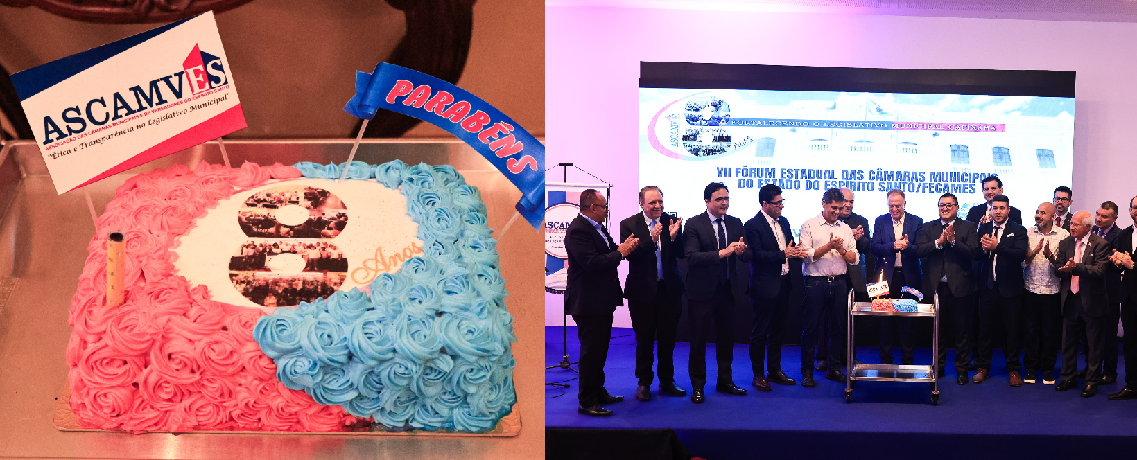 ASCAMVES celebra 8 anos de fundação e o Dia do Vereador com grande evento no Salão São Tiago